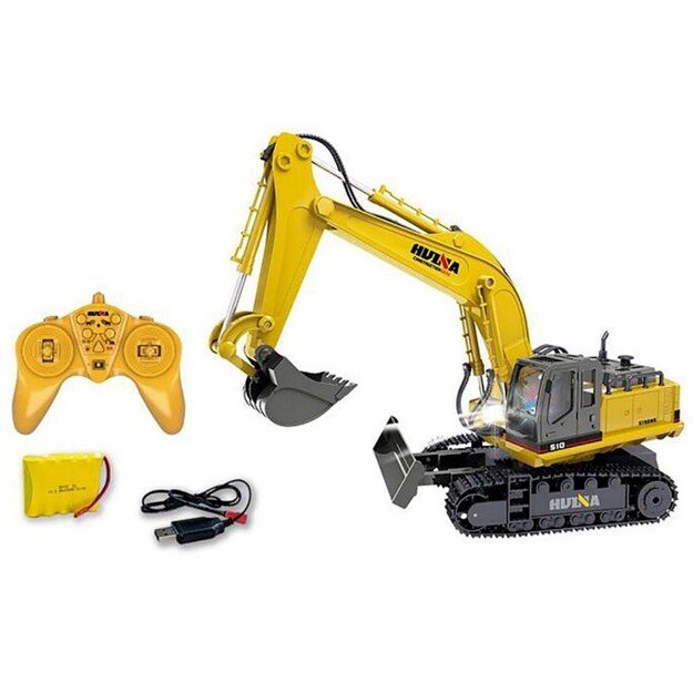 HUINA - Excavator R/C 1:16 - Yellow (471450)