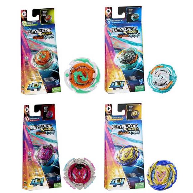 Beyblade - Burst Quad Strike - Spinning Top Single Pack (F7760)