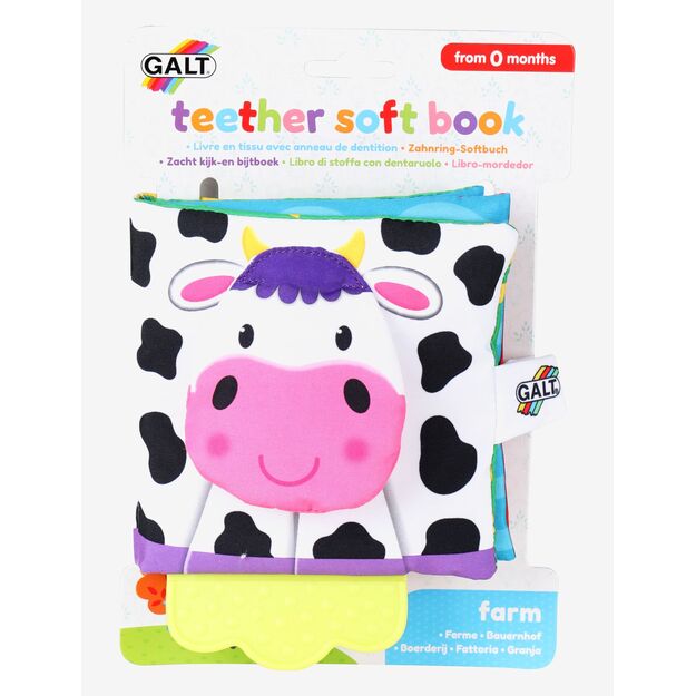 Galt - Teether Soft Book - Farm (31005228)