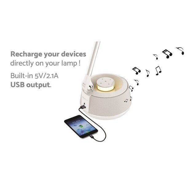 Lexibook - Bluetooth Speaker LED Desk Lamp (BTL030)