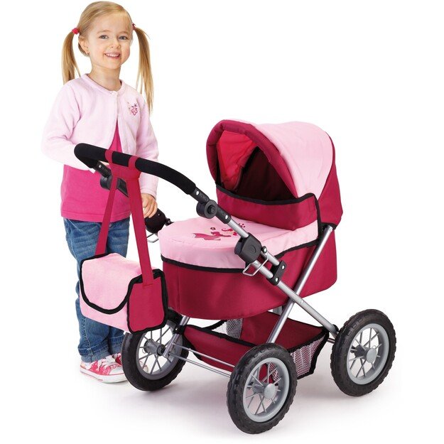 Bayer - Dolls Pram - Trendy - Red/Pink (13014AA)