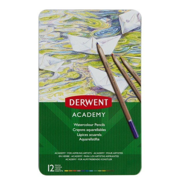 Derwent - Academy Watercolour Tin (12 pcs) (605063)