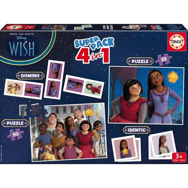 Educa - Superpack 4 In 1 Puzzle - Wish (80-19743)