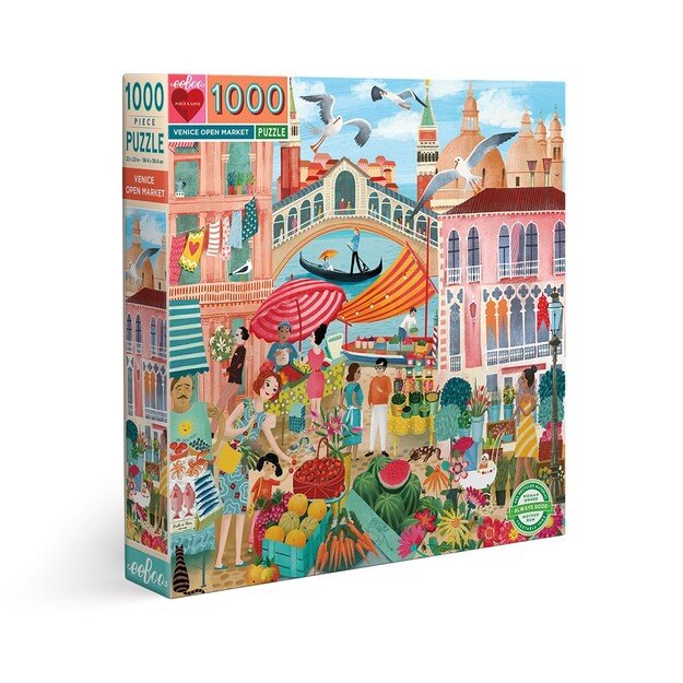 eeBoo - Puzzle 1000 pcs - Venice Open Market (EPZTVCE)