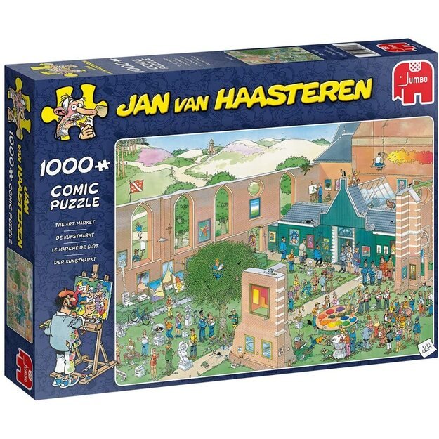 Jan Van Haasteren - The Art Market,  1000 Piece Puzzle (JUM0022)