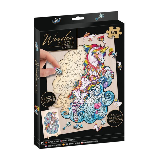 Grafix - Wooden Puzzle - Unicorn (130 pcs) (980066)