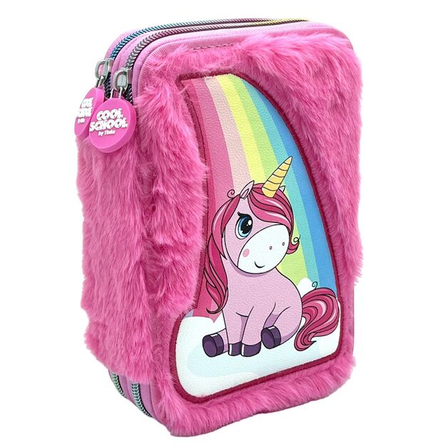 Tinka - Double Pencil Case - Unicorn Rosa (8-804202)