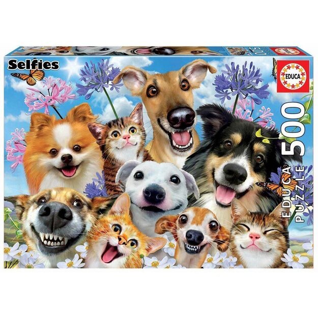 Educa - 500 pcs - Selfie Fun In The Sun Puzzle (017983)