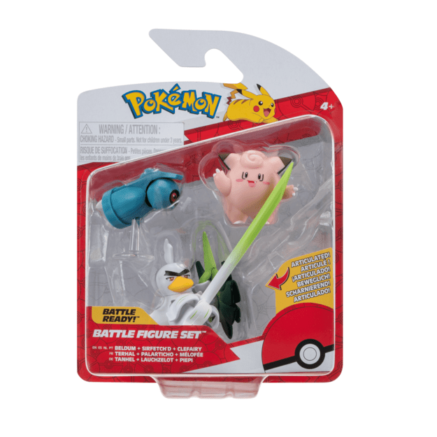 Pokémon - Battle Figure 3 Pk - Clefairy, Beldum(PKW3057)