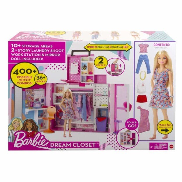 Barbie - Dream Closet Doll & Playset (HGX57)