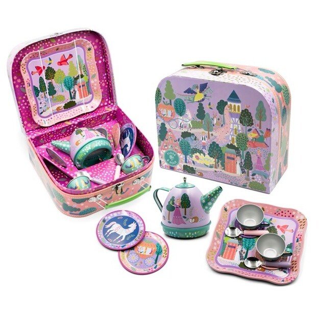 FLOSS & ROCK - Fairy Tale 11pc Musical Tin Tea Set  - (45P6499)