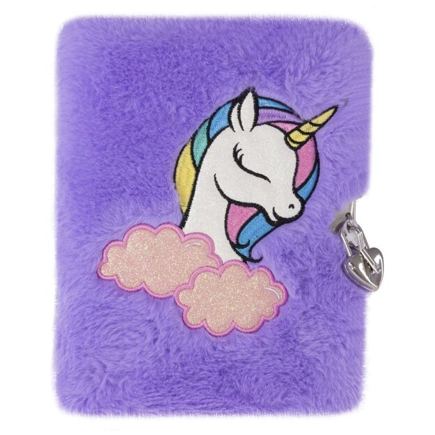 Tinka - Plush Diary with Lock - Unicorn (8-803733)