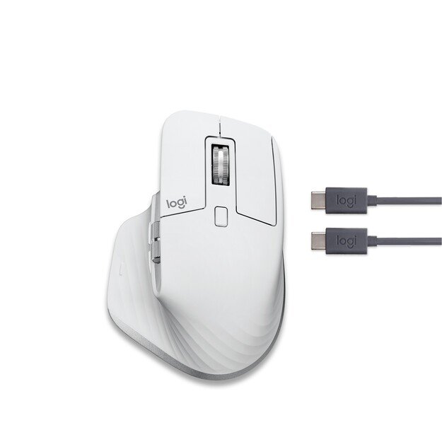 Logitech - MX Master 3S For Mac Performance Wireless Mouse - PALE GREY