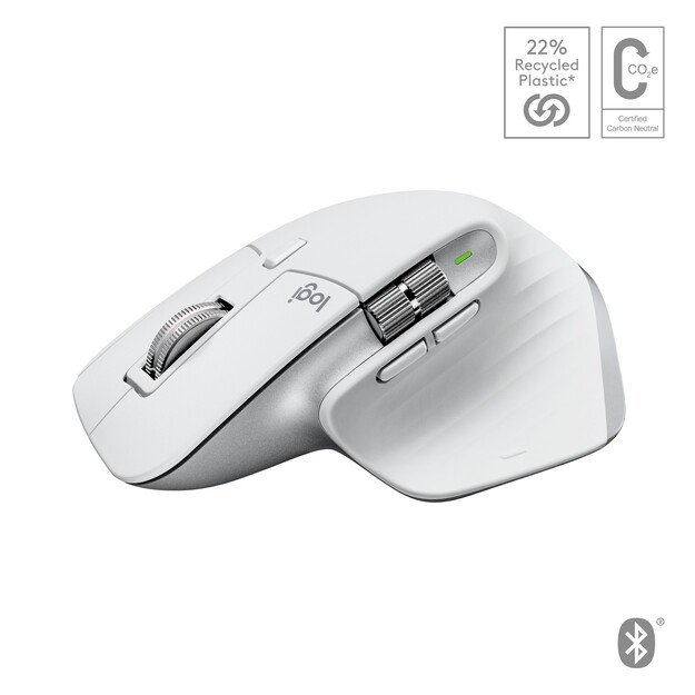 Logitech - MX Master 3S For Mac Performance Wireless Mouse - PALE GREY