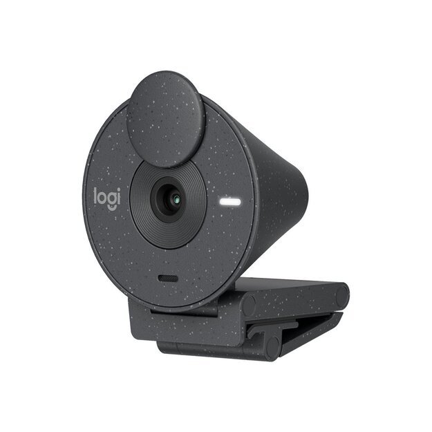 Logitech - Brio 300 Full HD webcam, Graphite