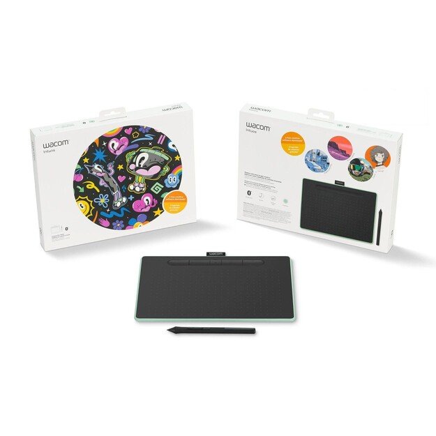 Wacom - Intuos Tablet Medium Bluetooth, Black/Green