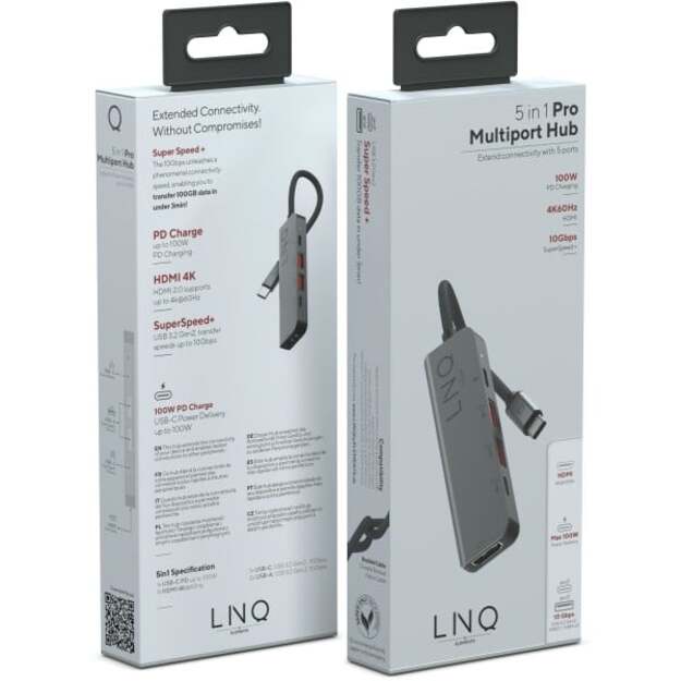 LINQ - 5in1 PRO USB-C Multiport Hub 1