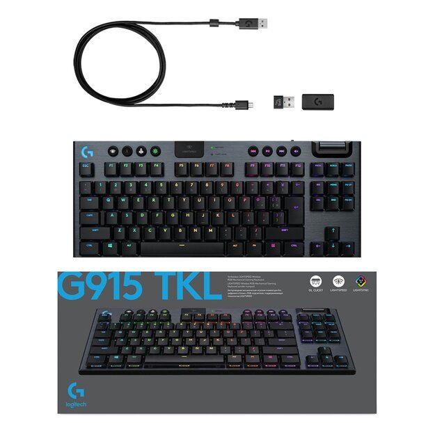 Logitech - G915 TKL Tenkeyless linear Nordic