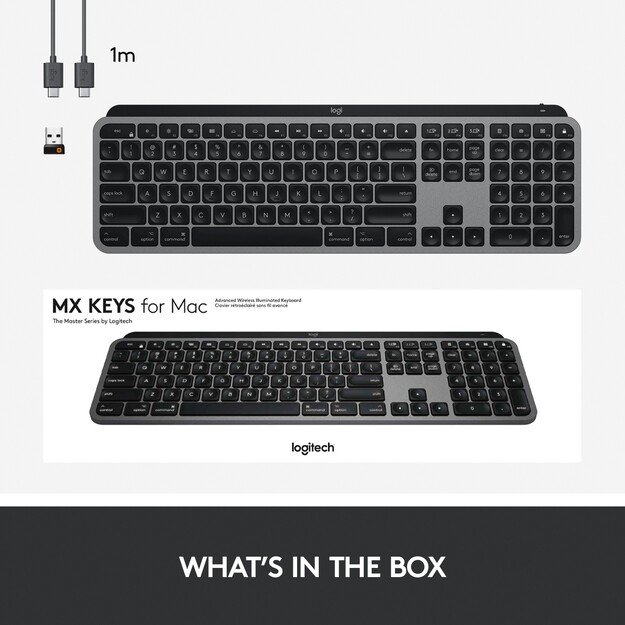 Logitech - MX Keys for Mac Space Grey Nordic