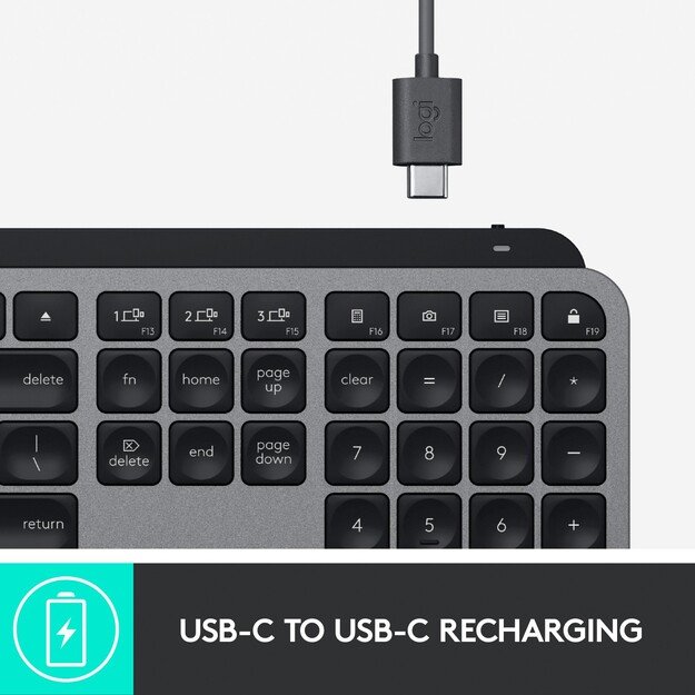 Logitech - MX Keys for Mac Space Grey Nordic