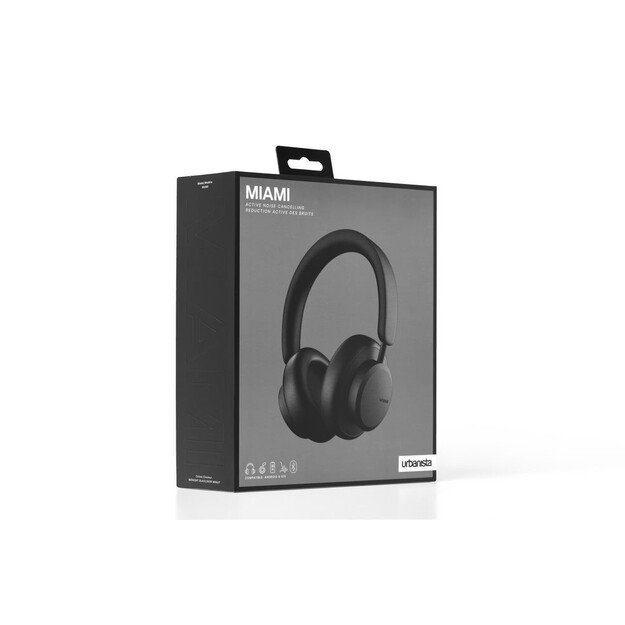 Urbanista - Miami Midnight Black Wireless ANC Headphones