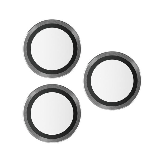 PanzerGlass -  Hoops Camera Lens Protector iPhone 15 Pro - 15 Pro Max - Black Metal