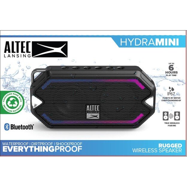 Altec Lansing - Hydramini RGB Speaker IMW1000 Waterproof