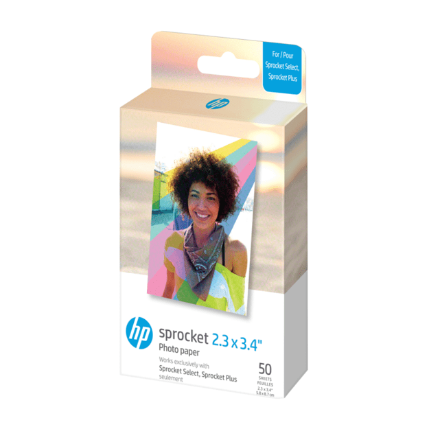 HP - Zink Paper For Sprocket Select 50 Pack 2,3x3,4