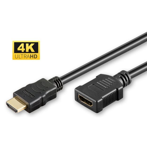 MicroConnect - HDMI 2.0 4K, 60Hz, 18Gb/s, black 1.5m