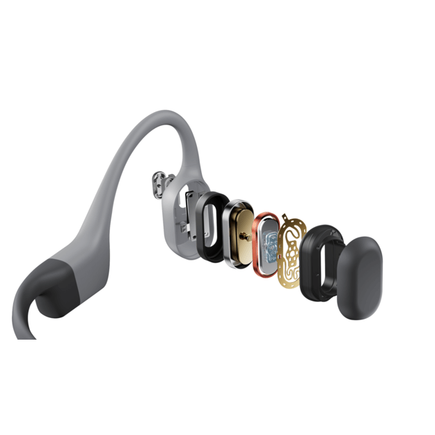 Shokz - OpenSwim Pro, Bone Conduction Headset - Grey