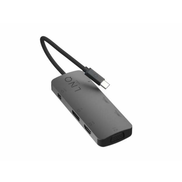 LINQ - 7in1 USB-C HDMI Adapter Triple Display MST