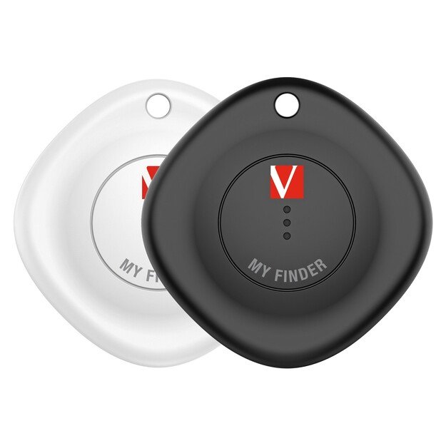 Verbatim - My Finder Bluetooth Tracker, Black/White (2-pack)