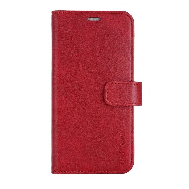 RadiCover - Radiation Protection Wallet Vegan Leather iPhone 14 Flipcover Red