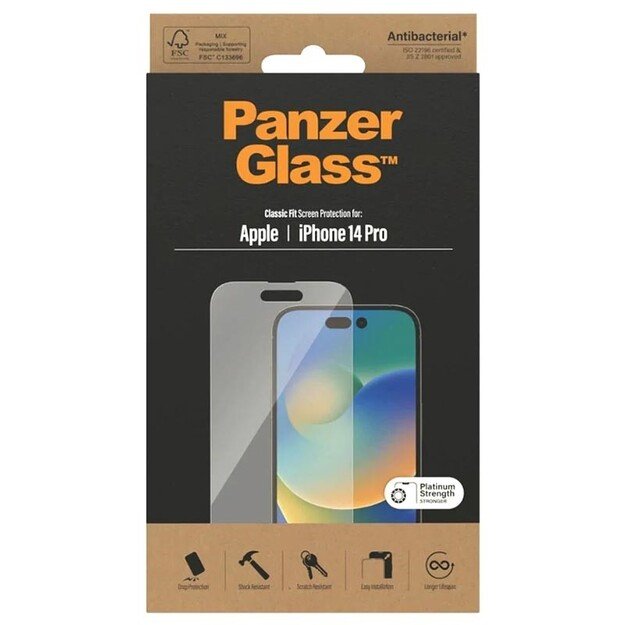 PanzerGlass - Screen Protector Apple iPhone 14 Pro - Classic Fit