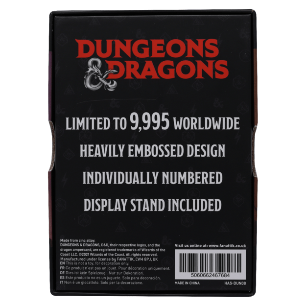 Dungeons & Dragons Limited Edition Dungeon Masters Guide Ingot