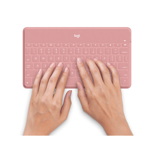 Logitech - Keys-To-Go - Pink (Nordic)