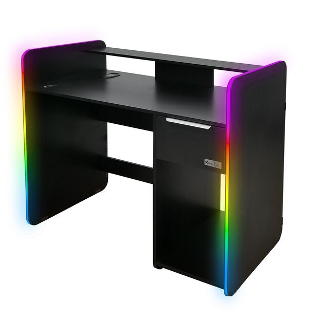 Xrocker Electra Desk - Black With Black Led