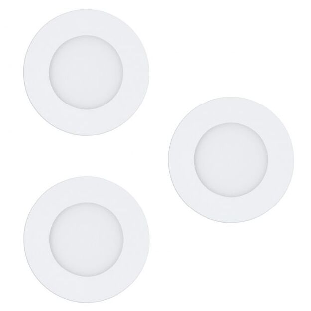 EGLO - Set of 3x Fueva-Z recessed white Ø8.5 - TW - Zigbee, Bluetooth