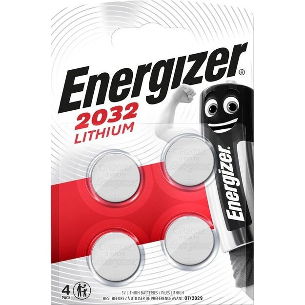 Energizer - Battery Lithium CR2032 (4-pack)