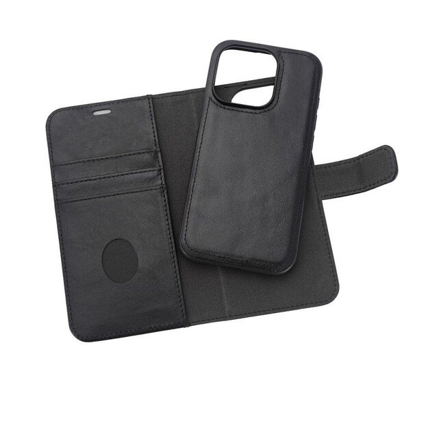 RadiCover - Radiation Protection Wallet Vegan Leather 2in1 MAGSAFE iPhone 15 PRO Black