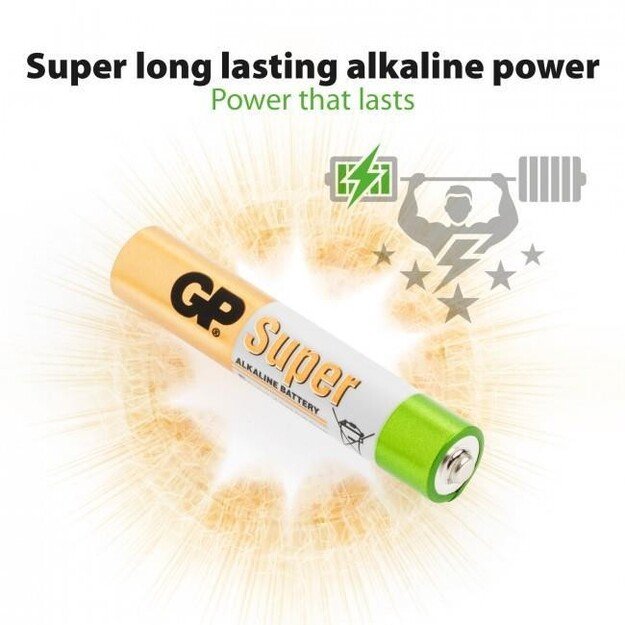 GP - Super Alkaline Battery, Size AAAA, 25A/LR61, 2-pack