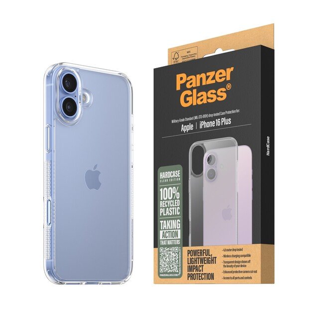 PanzerGlass - HardCase - iPhone 16 Plus - Transparent