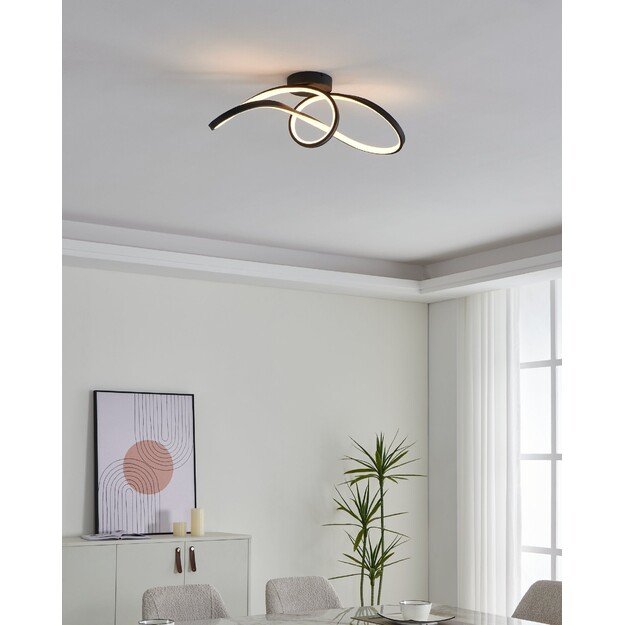 EGLO - Calarossa-Z Ceiling Lamp - Black 70.5x23 - RGB + TW - Zigbee, Bluetooth