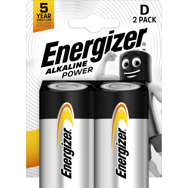 Energizer - Battery D/LR20 Alkaline Power 2-Pack