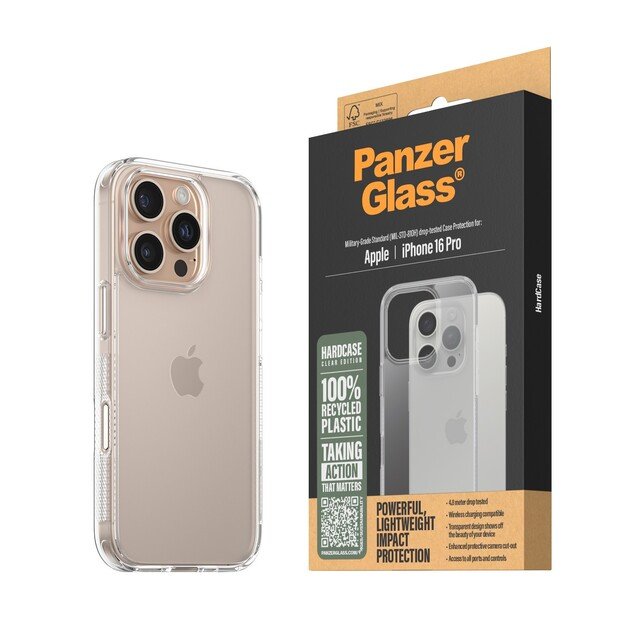 PanzerGlass - HardCase - iPhone 16 Pro - Transparent