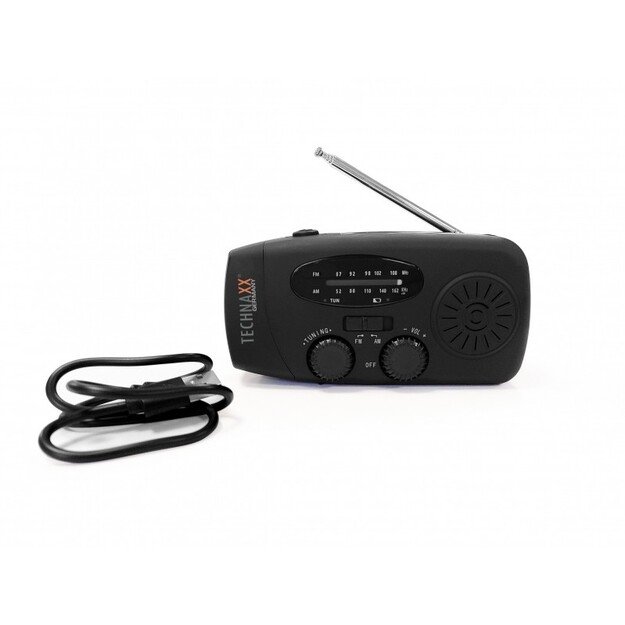 Technaxx - Hand Crank & Solar Radio - TX-238