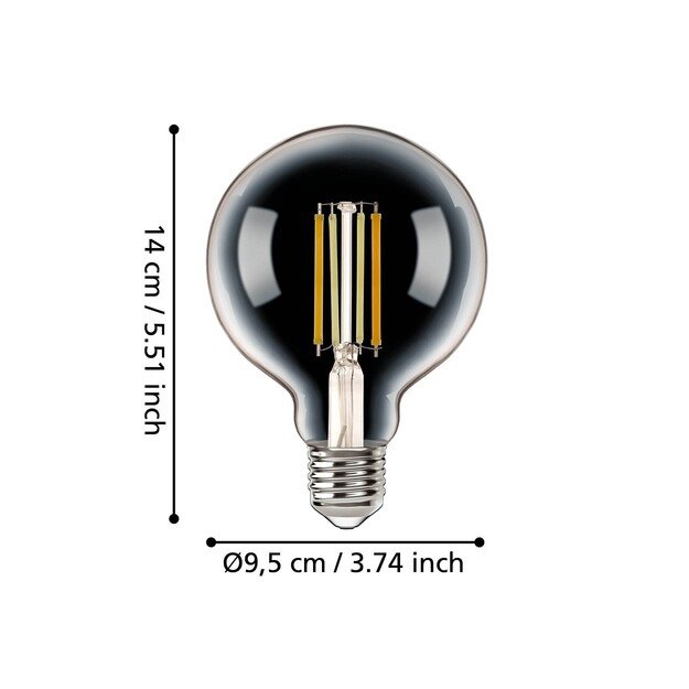 EGLO - E27 G95, clear - TW - Zigbee, Bluetooth