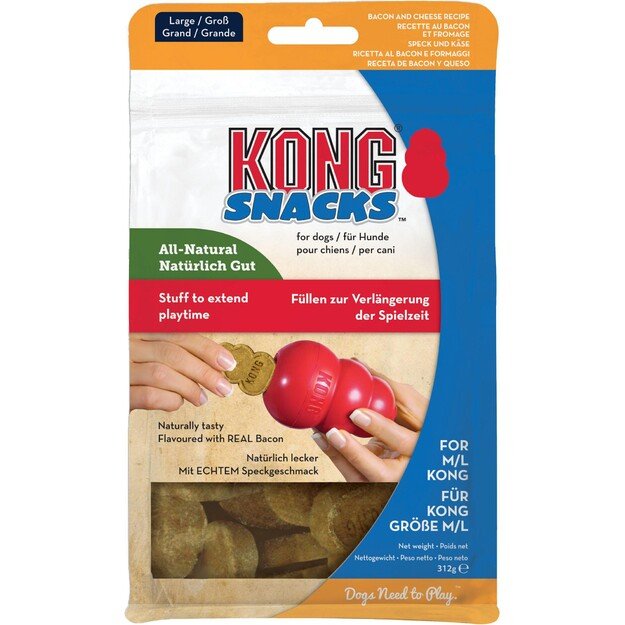 KONG -  Snacks Bacon & Cheese L 312G (634.6546)