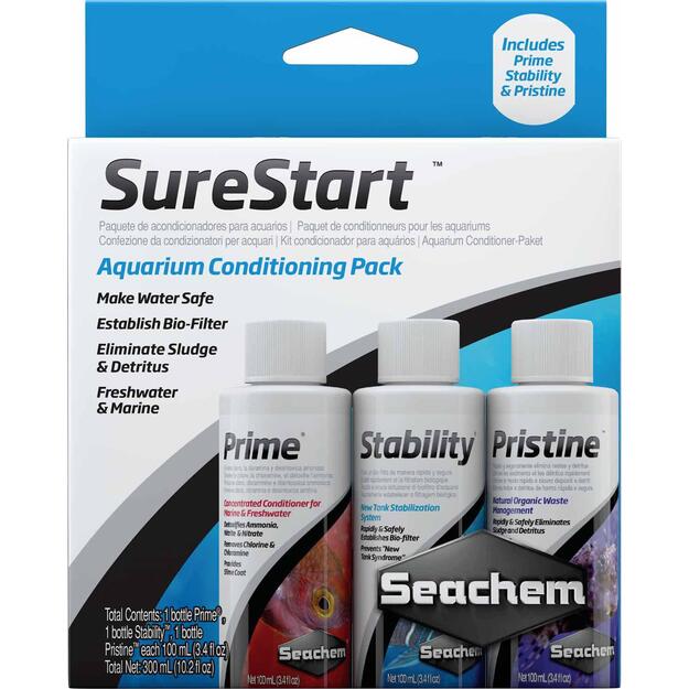 SEACHEM - Sure Start (Prime, Stability, Pristine 100Ml) - (159.0022)