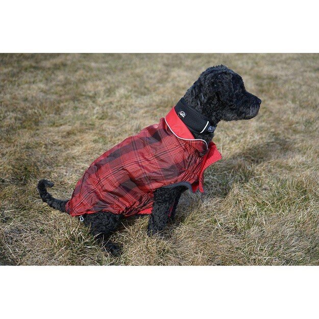 Go Fresh Pet - Reversible Rain jacket  Scarlet Red L 46cm